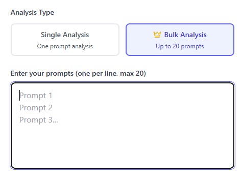 Bulk Analysis Interface